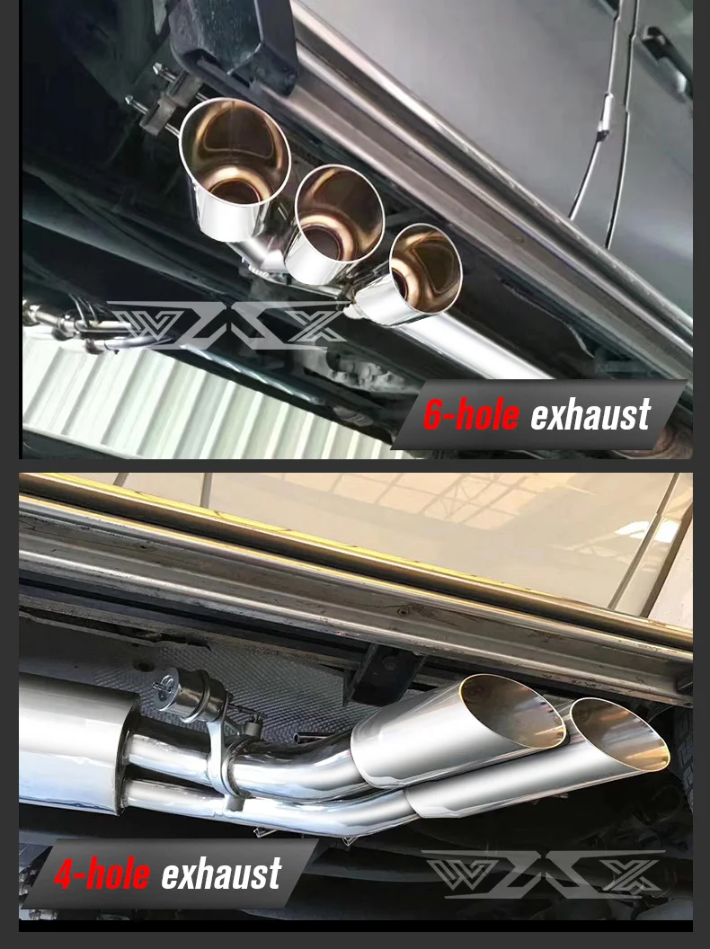 Exhaust Muffler Pipes G63 G65 G55 G500 Stainless Steel Catback exhaust pipe for Mercedes Benz G63 G65 AMG 2013-2019