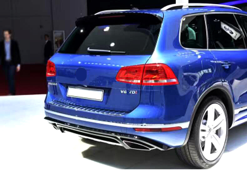 Delicate Top Hit Rates Auto Square Exhaust Tips For Vw Touareg R-Line Converted To Touarey