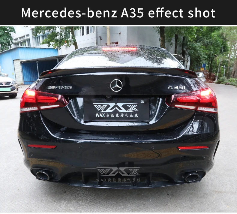 Catback Exhaust Muffler Pipes For Mercedes-Benz A35 A45 A220 GLB35 GLB45 Valvetronic Stainless Steel Exhaust System