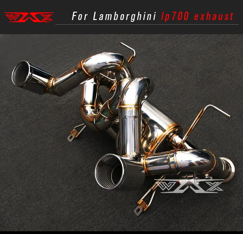 Performance 304 Stainless Steel Exhaust Pipes Exhaust Muffler Catback For Lamborghini LP700/720/750 Exhaust System