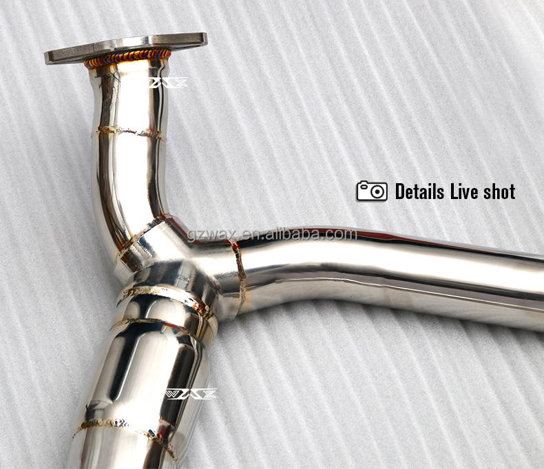 Exhaust Downpipe For Porsche 718 2.0T 2016-2022 with Catalytic converter Header Manifolds Catted Downpipe Exhaust System