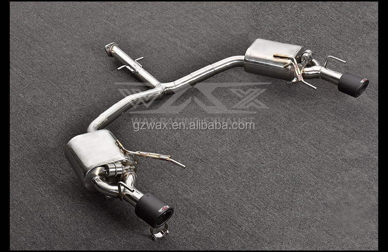 Cat-back Exhaust Muffler Pipe Electronic Valve Performance Exhaust Stainless Steel Catback Exhaust System For MARK X 2004-2016