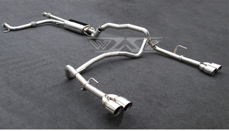 Exhaust Catback For Nissan PATROL Y62 2016-2022 Stainless Steel Valved Exhaust Catback with Quad Carbon Fiber Muffler Tips