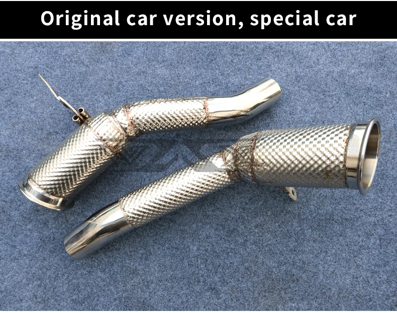 Stainless Steel Downpipe with Heat Shield Exhaust Pipe For Ferrari 458 4.5 2013-2016 Downpipes Exhaust System