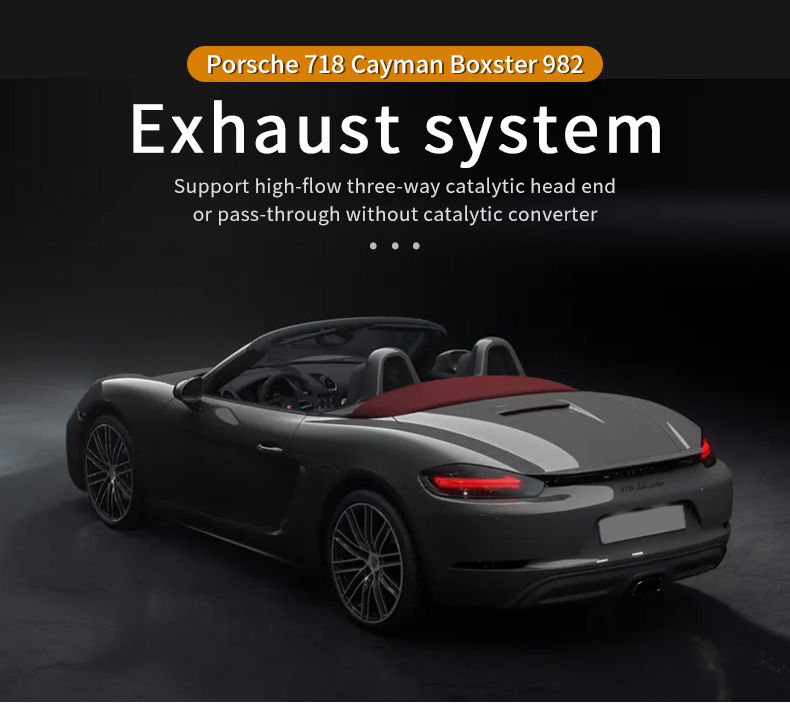 Exhaust Downpipe For Porsche 718 2.0T 2016-2022 with Catalytic Converter Header Stainless Steel Downpipe Exhaust System