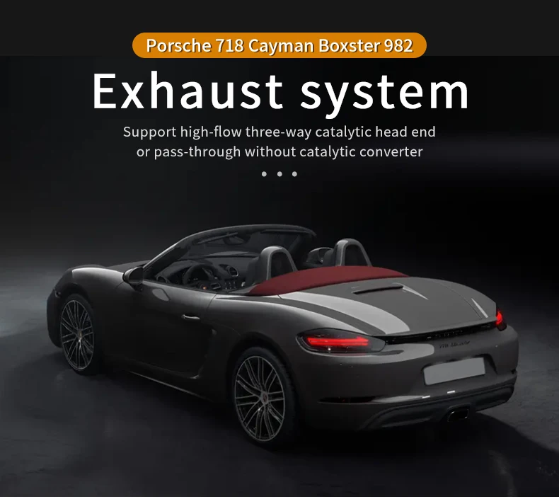 Exhaust  Front Downpipe with Catalytic Convert Manifolds pipes For Porsche 718 Boxster 718 Cayman  2016-2022