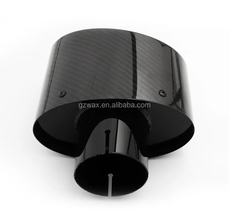 In Stock Gloss Black Carbon Fiber Exhaust Pipe Muffler Tip for Universal Car AUDI Q3 Q5 Q7 Q8 RS3 RS4 RS5 RS6 RS7 A3 A4 A5 A6 A7