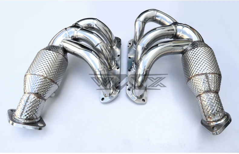 Downpipe For PORSCHE 981 987 2.7/2.9/3.4 Boxster Caymen Exhaust Pipes Stainless Steel High Performance Exhaust Catted Downpipe