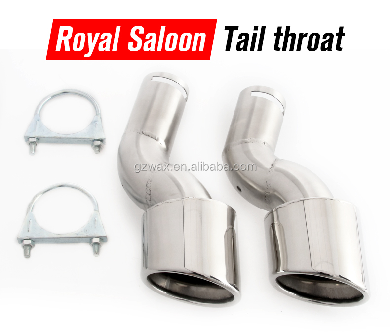 Rear Exhaust Tail Pipe Stainless Steel Exhaust Tip Pipe For Toyota Crown Saloon 2005-2006