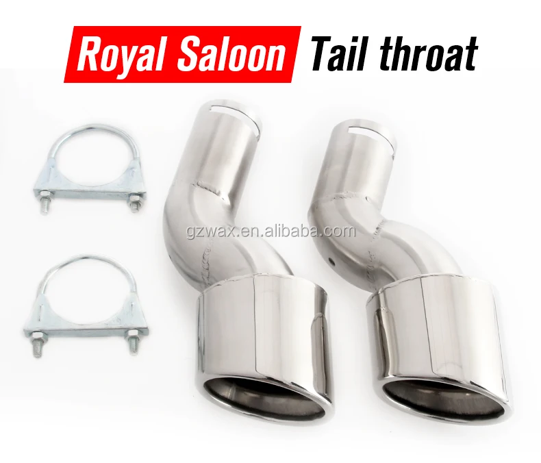 Rear Exhaust Tail Pipe Stainless Steel Exhaust Tip Pipe For Toyota Crown Saloon 2005-2006