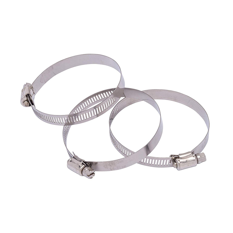 304 Stainless Steel Worm Gear with SAE 300 Stainless Steel Screw hose clamp