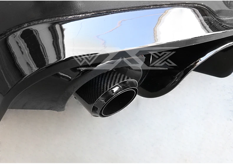 Stainless Steel Carbon Fiber Tips Universal Exhaust Muffler Tips Carbon Fiber Tail Pipe Exhaust Tips