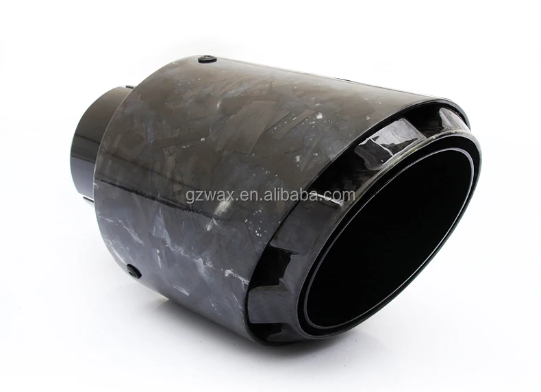 In Stock Forged Carbon Fiber Exhaust Muffler Tips for Universal Car Stainless Steel Exhaust Pipe Tips