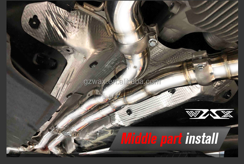 Exhaust Catback STAINLESS STEEL Electric Valved Custom Exhaust Pipe Downpipes For Porsche Panamera 970 971 2009-2020