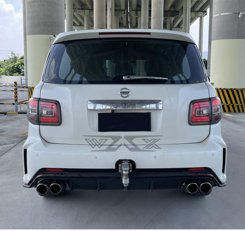 Exhaust Catback For Nissan PATROL Y62 2016-2022 Stainless Steel Valved Exhaust Catback with Quad Carbon Fiber Muffler Tips