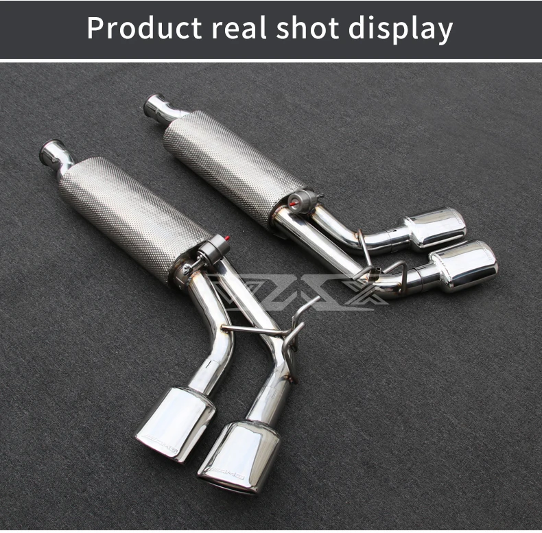 Catback Exhaust Muffler Vacuum Valve For Mercedes-Benz G500 G55 G63 G65 W464 2019-2022 Stainless Steel Rear Exhaust Pipes