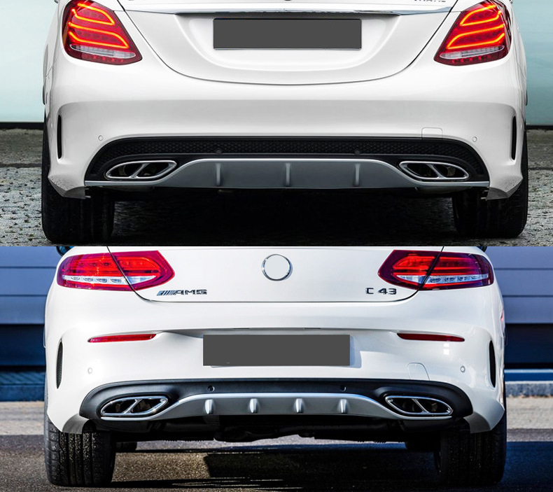 Top Quality Stainless Steel Exhaust Tips For Mercedes-Benz C450 Coupe Glc Gle 450 Amg