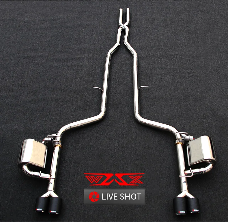 Custom Catback Exhasut with Cutout Valve for Dodge Charger 2012-2021 Stainless Steel Exhaust Pipe Cat-back