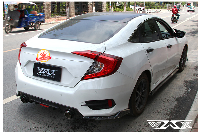 High Performance Catback Exhaust Valvetronic Exhaust Pipe For Civic 2015-2022 Catback Exhaust Pipes Muffler Tip