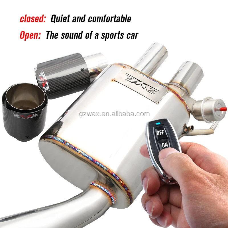 High performance stainless steel exhaust with Valves sound of sport car for Mercedes Benz g350