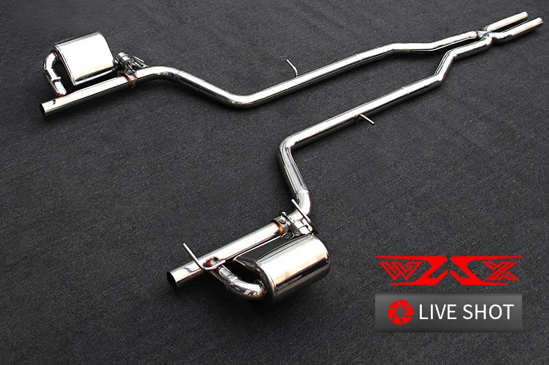 Custom Catback Exhasut with Cutout Valve for Dodge Charger 2012-2021 Stainless Steel Exhaust Pipe Cat-back