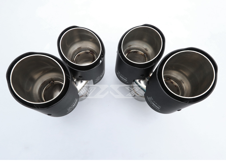 Dual Exhaust Tip Quad Muffler Tip Carbon Fiber Exhaust Pipe Tail Exhaust Muffler Tip For Lexus RC 2014-2021