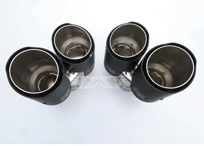 Custom Carbon Fiber Quad Outlet Exhaust Tip Pipes Stainless Steel Tail Pipes For Lexus RC RC200T RC300H RC350 2014-2022