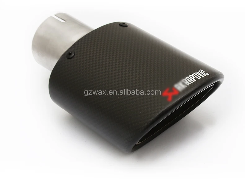 Carbon Fiber Exhaust Tips For Akrapovic Style Muffler Pipe Tips For Universal Car Exhaust Tailpipes