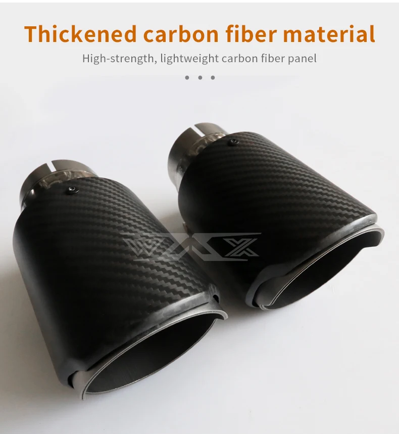 Custom Carbon Fiber Exhaust Tips Tail Pipe Muffler Exhaust Tail Pipe Universal Factory Direct Sale