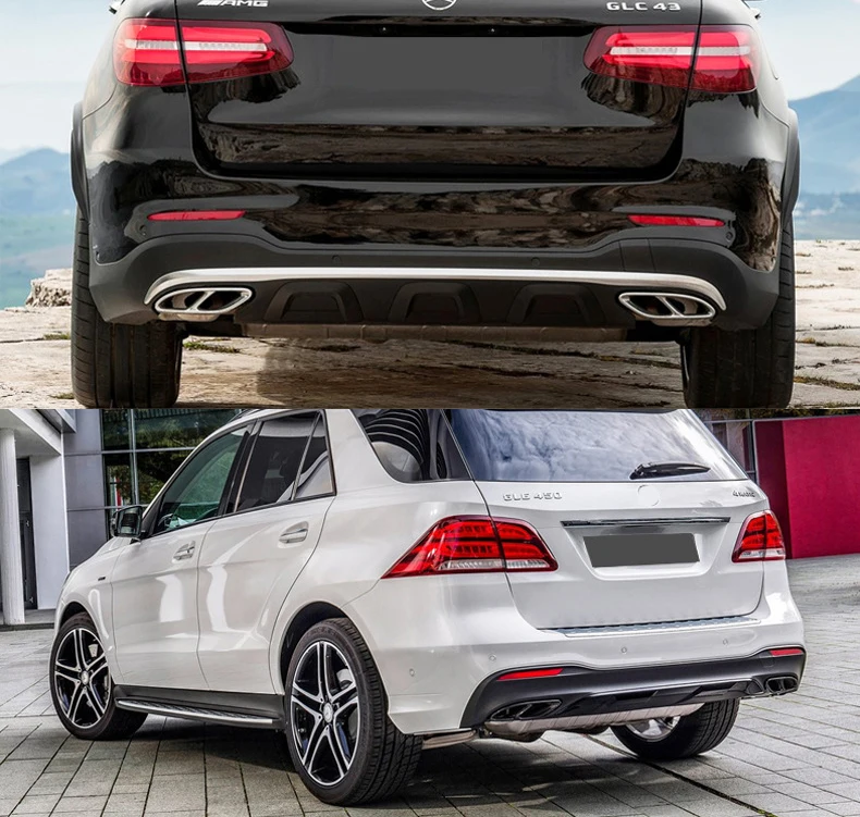 Top Quality Stainless Steel Exhaust Tips For Mercedes-Benz C450 Coupe Glc Gle 450 Amg