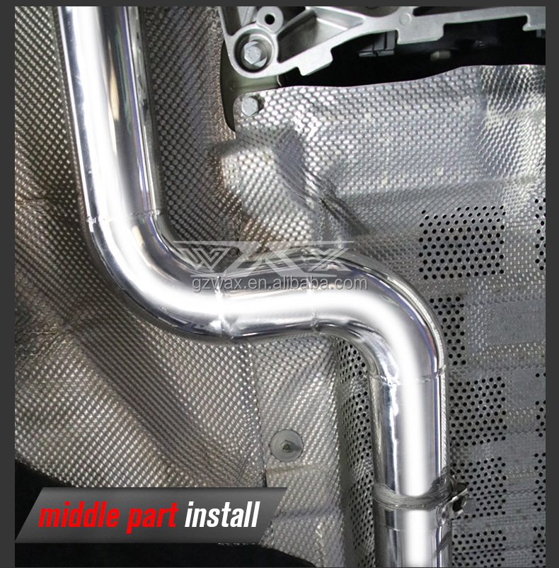 Manufacturer Stainless steel Catback exhaust pipe For BMW 2/4 series 420i 425i 430i 435i 440i 2016-2019