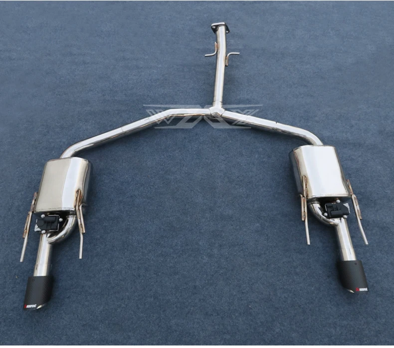 Exhaust muffler catback without Mid Pipes For Toyota Crown 2.5 3.0 2005-2017 304 Stainless Steel Exhaust Pipes