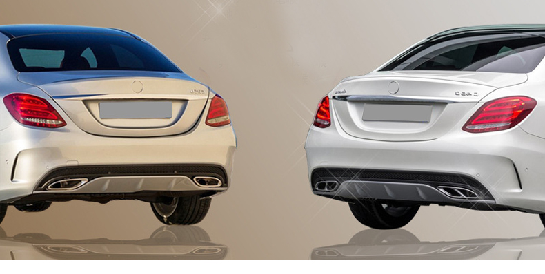 Top Quality Stainless Steel Exhaust Tips For Mercedes-Benz C450 Coupe Glc Gle 450 Amg