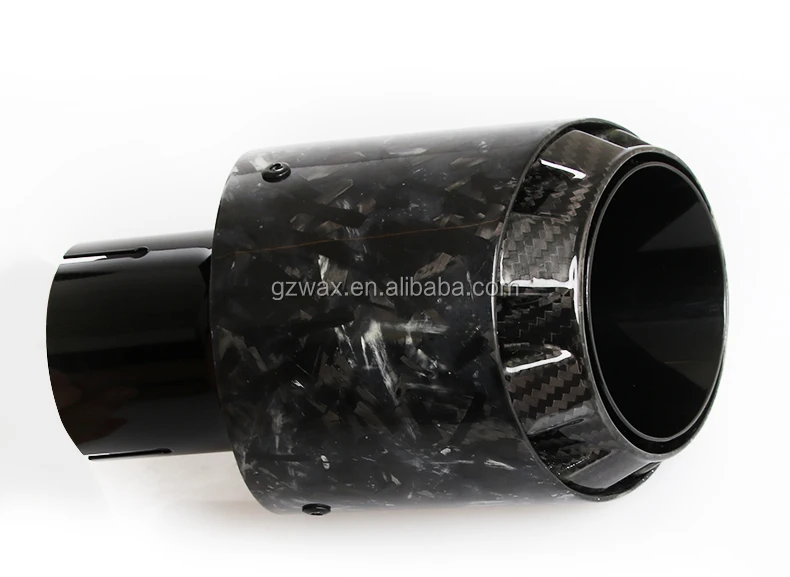 In Stock Forged Carbon Fiber Exhaust Muffler Tips for Universal Car Stainless Steel Exhaust Pipe Tips