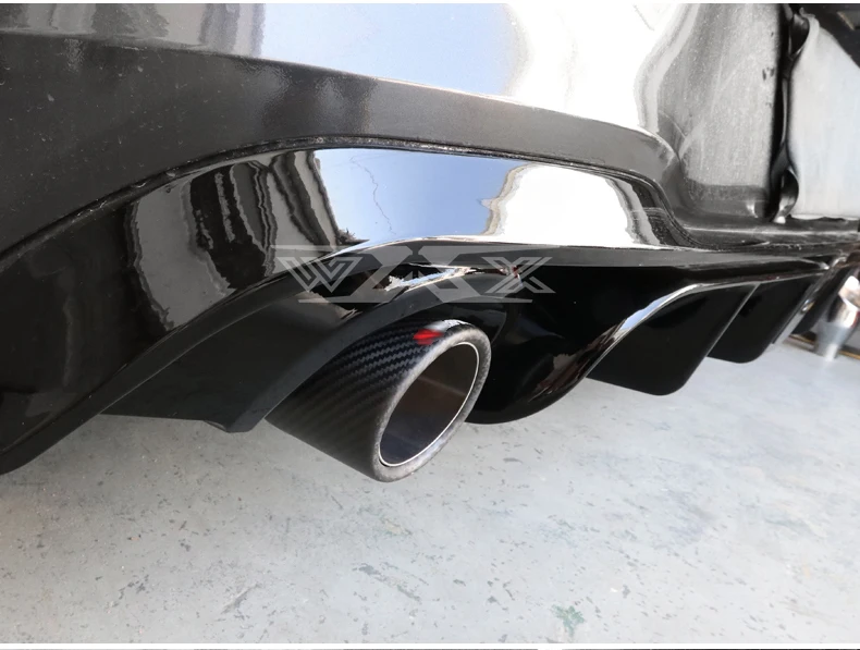 Universal Matte Black Carbon Fiber Stainless Steel Exhaust Muffler Tip Exhaust Pipe Tail Tip Factory Price