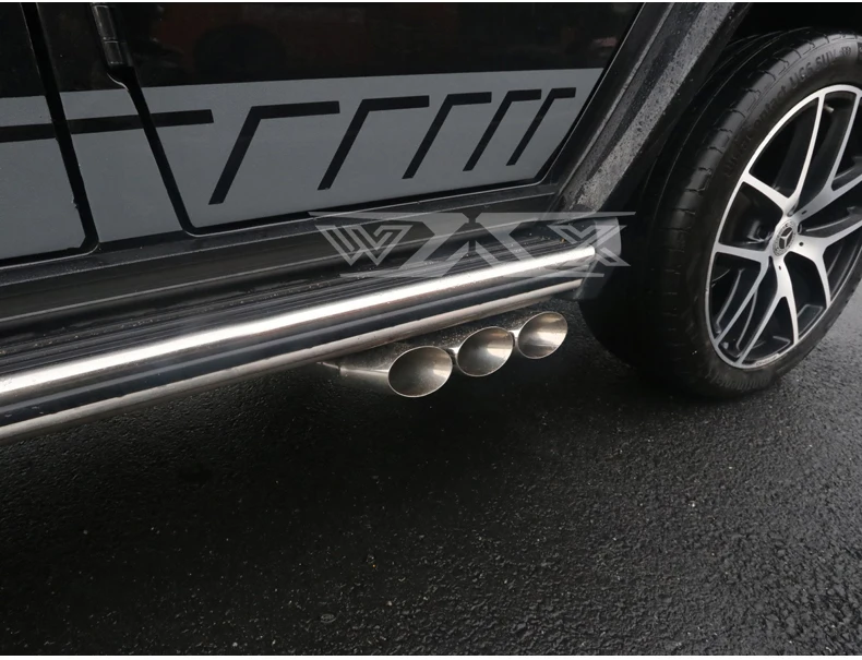 Exhaust Muffler Catback Valve Control Side Outlets Exhaust For Mercedes-Benz G500 G55 G550 G63 G65 1999-2019 Exhaust Tips