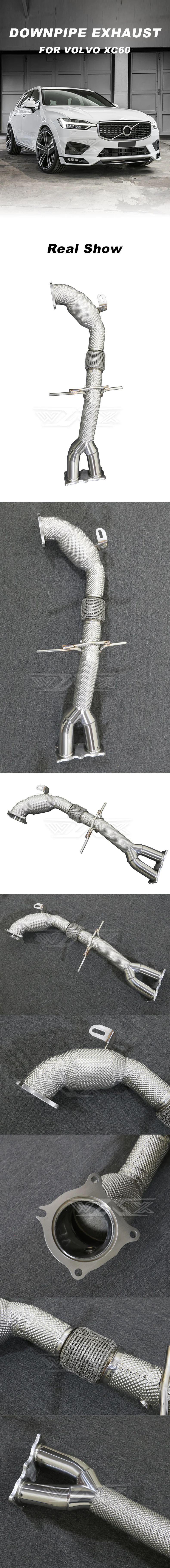 Stainless Steel Downpipe Exhaust For Volvo XC60 2012-2019 200 Cell Catalytic Converter Downpipe For XC60