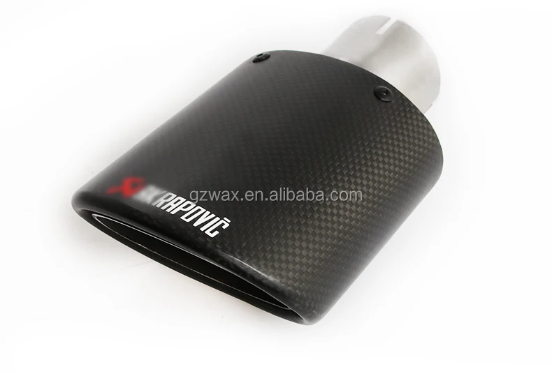 Carbon Fiber Exhaust Tips For Akrapovic Style Muffler Pipe Tips For Universal Car Exhaust Tailpipes