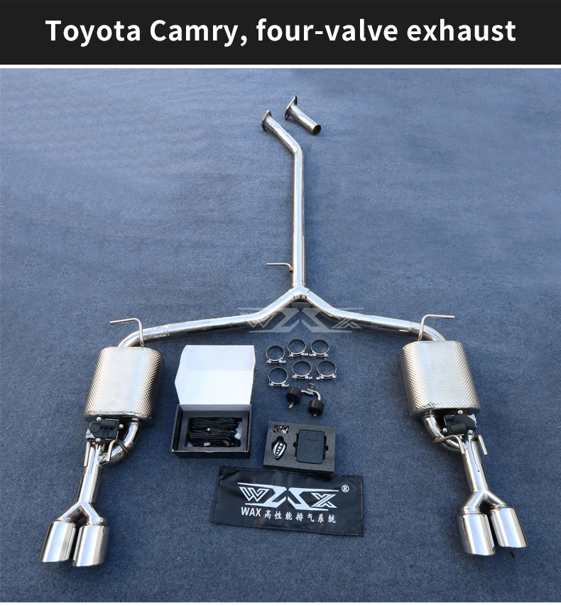 Factory Exhaust Catback for Toyota Camry 2019-2022 Stainless Steel Exhaust System Valve Control Catback Muffler Pipes