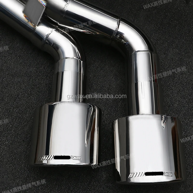 High performance stainless steel exhaust with Valves sound of sport car for Mercedes Benz g350