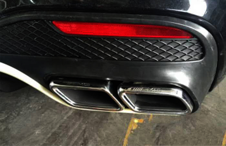 Popular Rear Bumper Diffuser Exhaust Tips Rear Lip For mercedes benz W166 Gle63 Amg