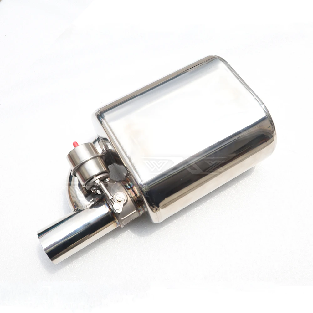 Universal 3" Performance 304 Stainless Steel Electric Valvetronic Exhaust Vacuum Cutout Valve Valved Muffler With Controller