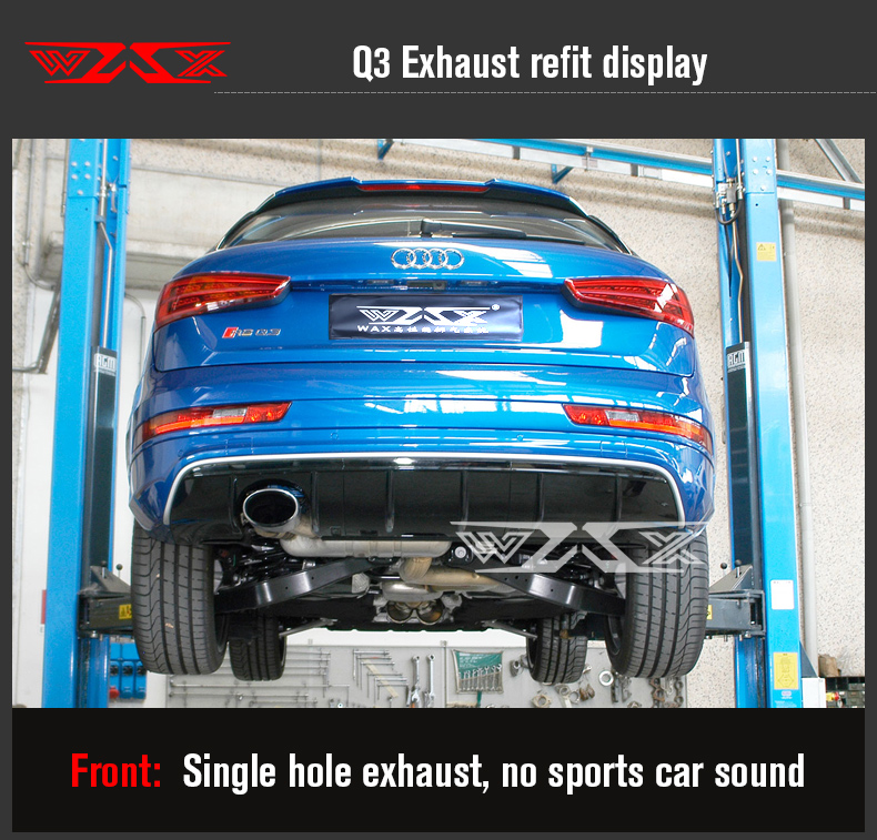 Exhaust Pipes Muffler Stainless Steel Catback Exhaust System For AUDI Q3 Q5 Q7 2011-2021 Exhaust System with Valve Control