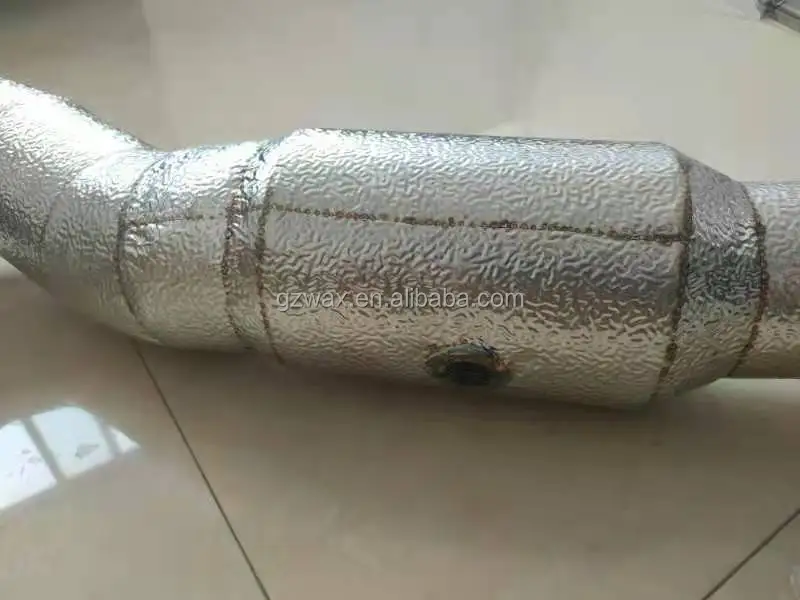 High quality stainless steel exhaust downpipe for Benz A45 straight though pipe diameter 89mm