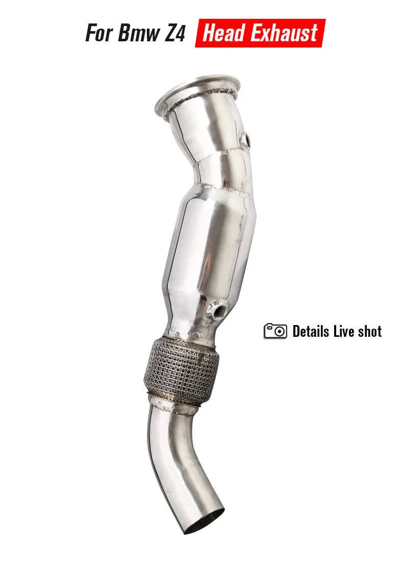 Catted Downpipe For BMW Z4 2006-2022 Exhaust Catalytic Converter Exhaust Downpipe Stainless Steel Exhaust Pipes