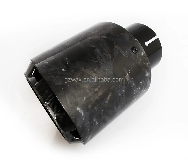 In Stock Forged Carbon Fiber Exhaust Muffler Tips for Universal Car Stainless Steel Exhaust Pipe Tips