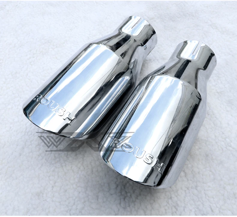 Universal Auto Bevel Exhaust Tail Pipe Car Exhaut Tailpipe Stainless Steel Muffler tip 63-101mm