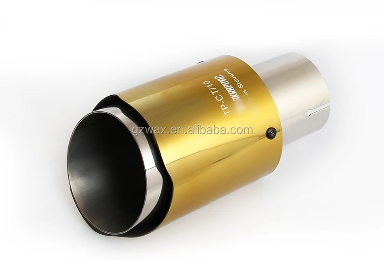 Exhaust Pipe Muffler Tips For AK Stainless Steel Chroming Golden Color Universal car