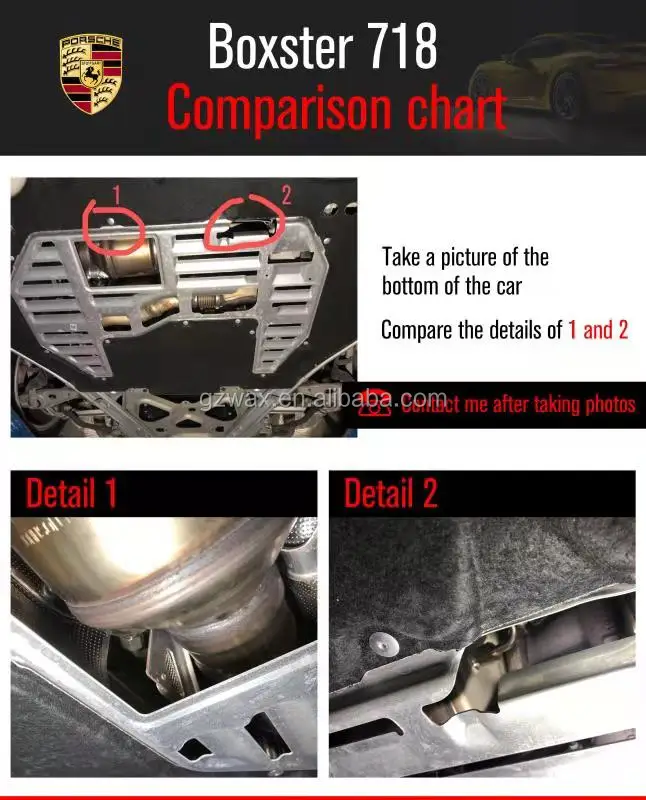 Exhaust header with Catalytic Convert Manifolds Pipes for Porsche 718 Boxster 718 Cayman 718GTS  2016-2019