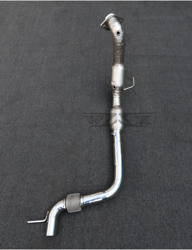 Catted Downpipe For Ford Mustang 2.3 2015-2020 Stainless Steel Exhaust Down Pipes